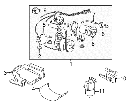 2006 Saturn Relay Ride Control Components Diagram