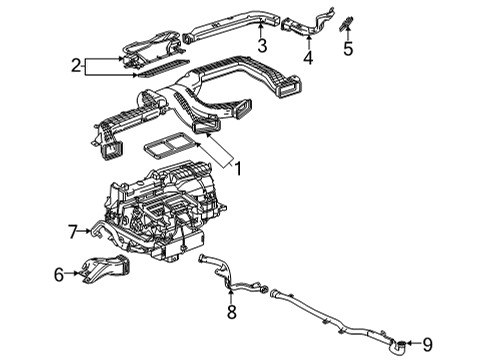 2025 Chevy Corvette Ducts Diagram 2 - Thumbnail