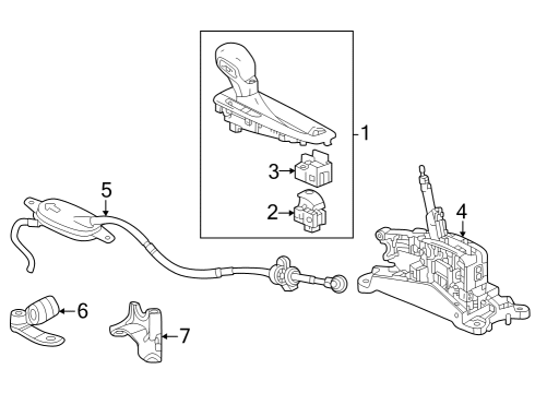 2025 Chevy Trax Gear Shift Control - AT Diagram