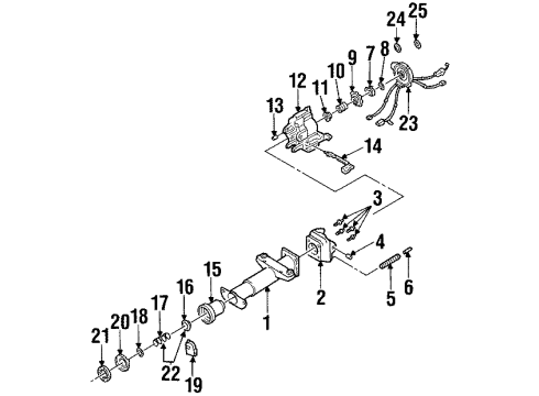 2000 Oldsmobile Intrigue Upper Housing Diagram for 26047937