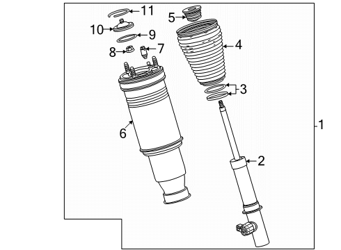 2024 GMC Sierra EV Struts & Components Diagram