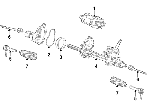 2016 Buick LaCrosse Steering Gear & Linkage Diagram 6 - Thumbnail