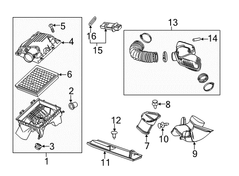 2013 Chevy Malibu Water Deflector Diagram for 22939201