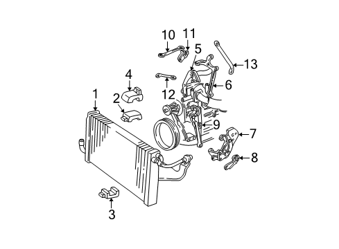 1990 GMC Safari Support Bar Diagram for 10042808