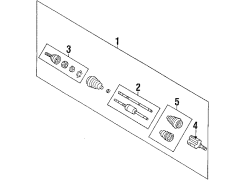 1992 Pontiac Grand Prix Outer Joint, Front Diagram for 26026735