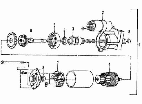 1993 Cadillac Eldorado Starter Diagram 3 - Thumbnail
