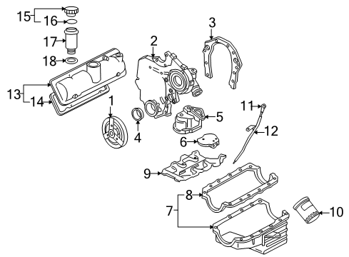 2007 Buick Terraza Engine Parts Diagram