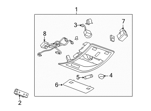 2011 Chevy Tahoe Overhead Console Diagram 6 - Thumbnail