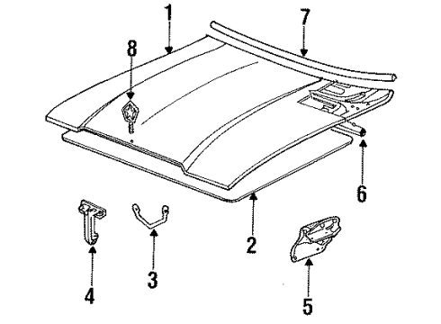 2022 Chevy Spark Strut Mount Diagram for 13502180