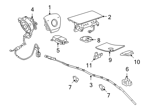 2009 Chevy Silverado 1500 Supplemental Restraint System Diagram 2 - Thumbnail