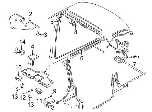 2000 Chevy Venture Overhead Console Diagram 2 - Thumbnail