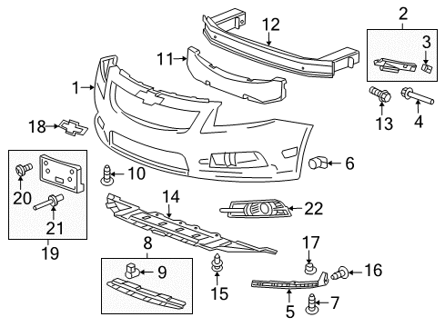 2011 Chevy Cruze Trim Cover Diagram for 95980706