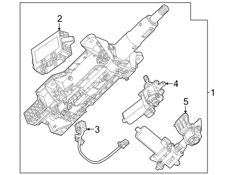2024 Chevy Silverado 1500 Steering Column Assembly Diagram