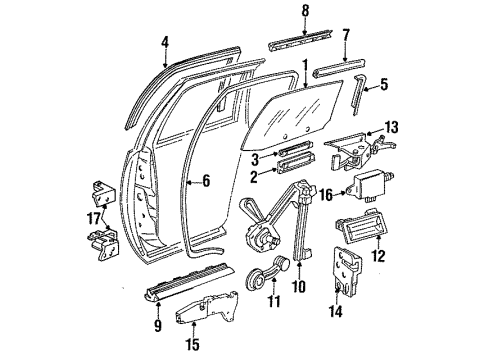 1991 Chevy Caprice Rear Door Diagram