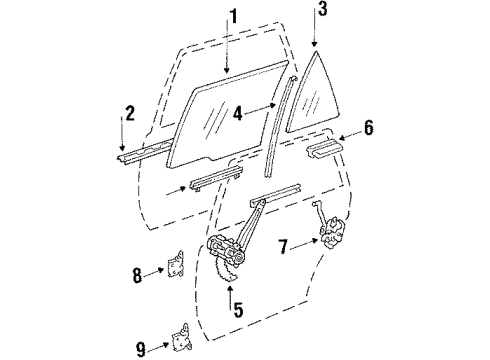 1987 Chevy Nova Rear Door Diagram