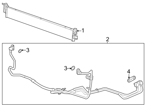 2023 Cadillac Escalade Oil Cooler - Transmission Diagram 2 - Thumbnail