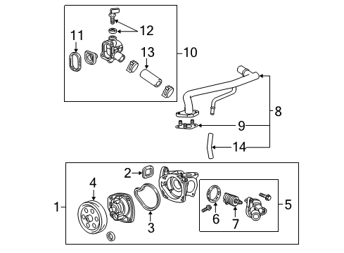 2017 Cadillac ATS Water Pump Diagram 2 - Thumbnail