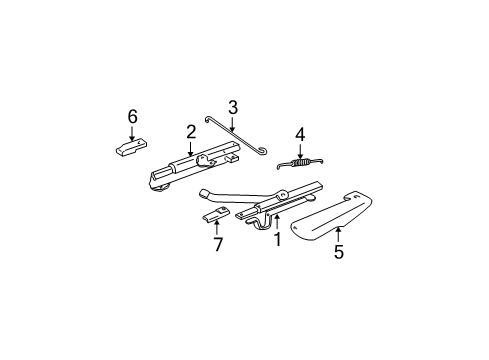 1994 Chevy S10 Tracks & Components Diagram