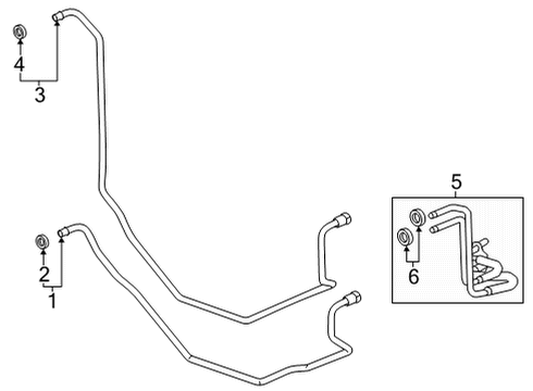 2018 Cadillac XT5 Trans Oil Cooler Diagram 2 - Thumbnail