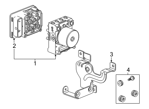 2024 Chevy Express 3500 ABS Components Diagram