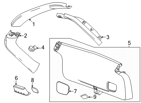 2024 Buick Envista Interior Trim - Lift Gate Diagram 2 - Thumbnail