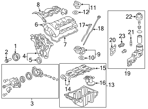 2008 Cadillac CTS Engine Parts Diagram