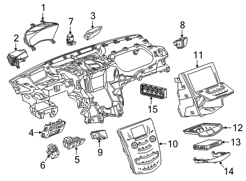 2013 Cadillac ATS Parking Brake Control Diagram for 84460920