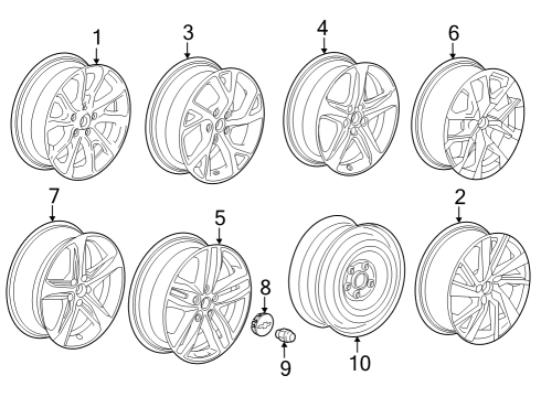 2023 Chevy Equinox Wheels Diagram
