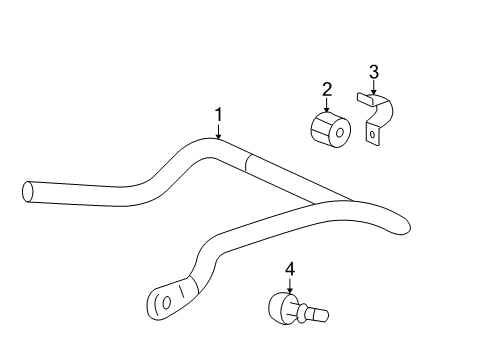 2007 Buick LaCrosse Stabilizer Bar & Components Diagram 4 - Thumbnail