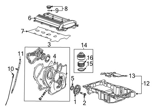 2006 Saturn Vue Oil Tube Diagram for 12599897