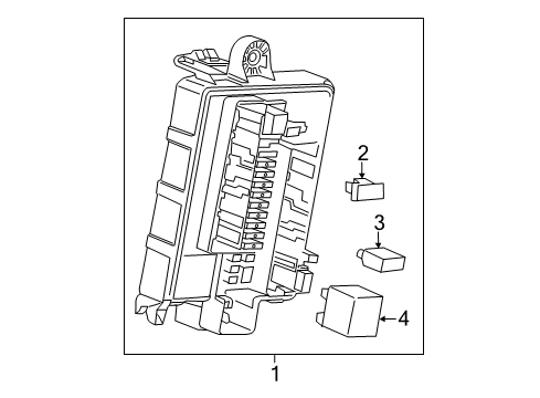 2019 Cadillac XT5 Fuse & Relay Box Diagram for 84721425