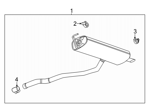 2024 Buick Encore GX Exhaust System Diagram 4 - Thumbnail