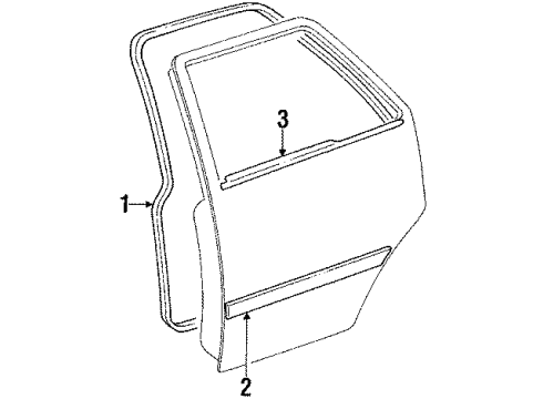 1986 Chevy Nova Door & Components Diagram 2 - Thumbnail