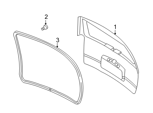 2005 Pontiac Montana Lift Gate Diagram for 15896788
