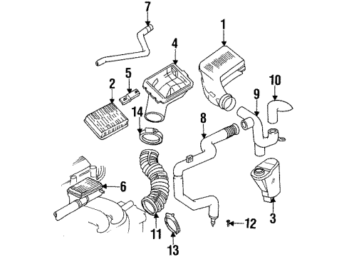 1992 Pontiac Grand Am Lower Housing Mount Plate Diagram for 24570943