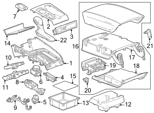 Liner, Jet Black Diagram for 84847099