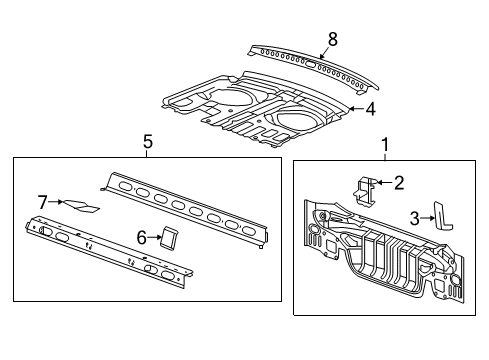 2025 Chevy Malibu Rear Body Diagram