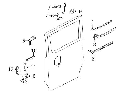 2018 Chevy City Express Lock & Hardware Diagram 2 - Thumbnail