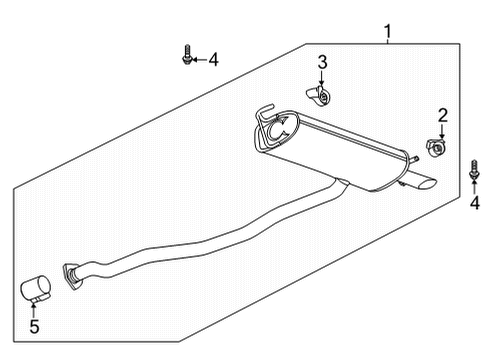 2020 Buick Encore GX Exhaust System Diagram 4 - Thumbnail