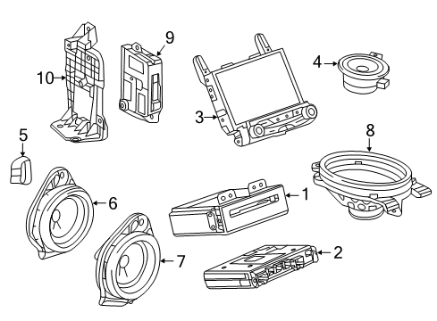 2014 Buick Regal Front Driver Speaker Diagram for 84189370