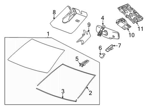 2020 Cadillac CT5 Front Camera Diagram for 84946684
