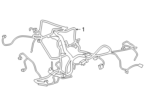 2014 GMC Yukon Engine Harness Diagram for 22899924