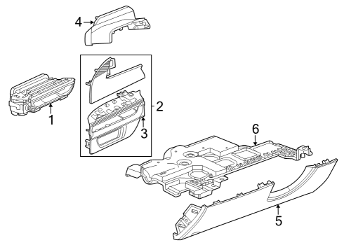 2025 Cadillac LYRIQ Instrument Panel Components Diagram 2 - Thumbnail