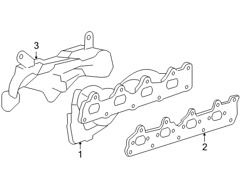 2010 Pontiac G6 Heat Shield, Upper Diagram for 12603797