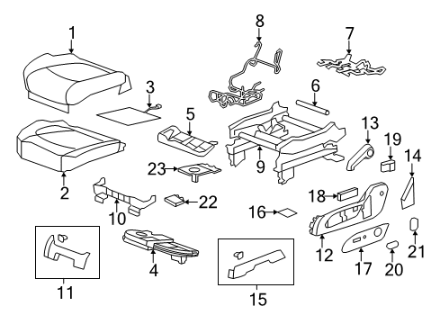 2011 GMC Acadia Blower Diagram for 20835158