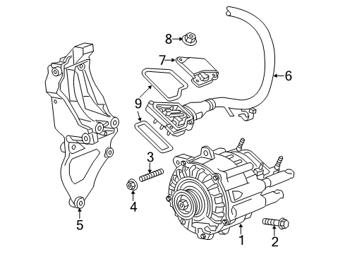 2014 Chevy Impala Cable Seal Kit Diagram for 20980843