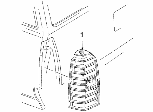 1985 Buick Skyhawk Tail Lamps Diagram 2 - Thumbnail