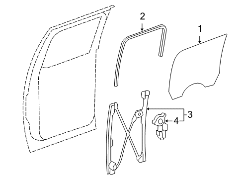 2010 Chevy Silverado 1500 Rear Door Diagram 2 - Thumbnail