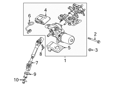 2014 Chevy Spark Steering Column Assembly Diagram