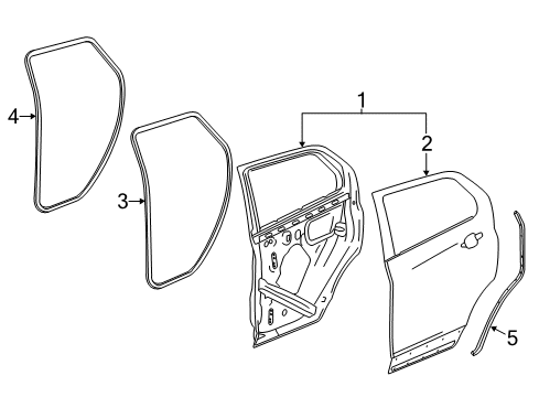2024 Buick Envision Door & Components Diagram